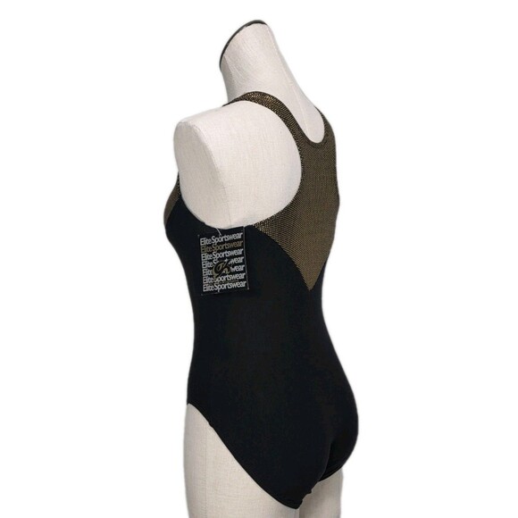 GK Elite Pixelated Metallic Racerback Cotton Tank Leotard Bodysuit AL Adult L - Picture 5 of 16